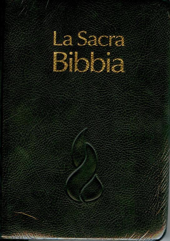 BIBBIA NUOVA RIVEDUTA G32389 15x21cm PVC nera, rubrica