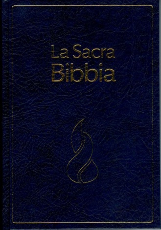 BIBBIA NUOVA RIVEDUTA G32337 15x21cm copertina rigida blu